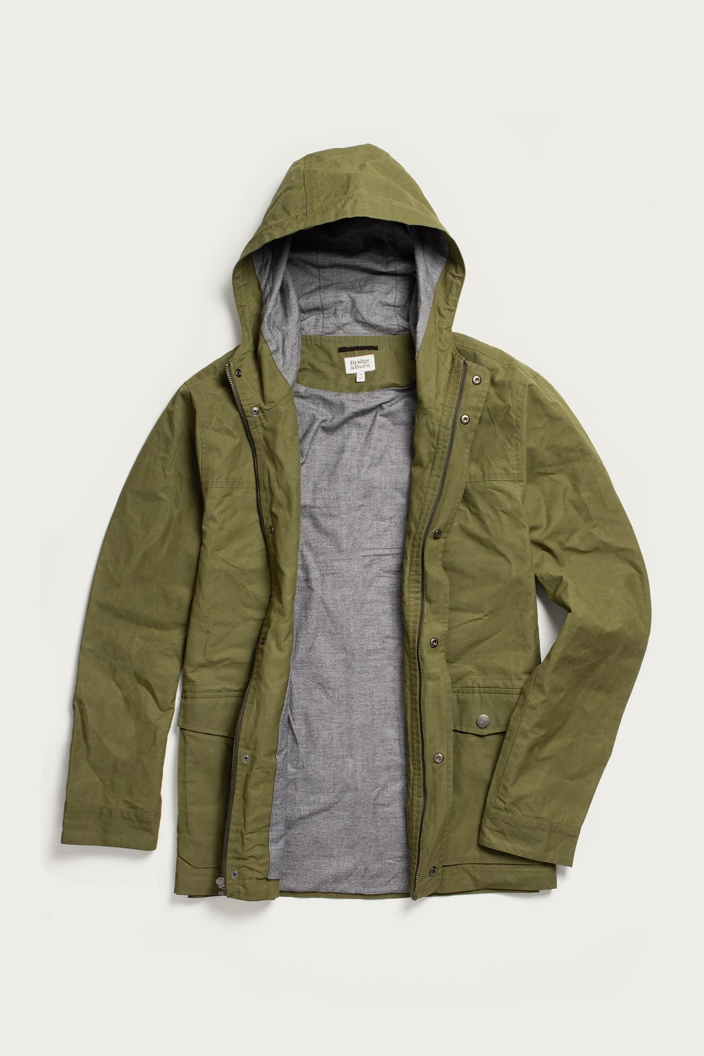 Bridge & Burn Olive Waxed Canvas Marshall Jacket