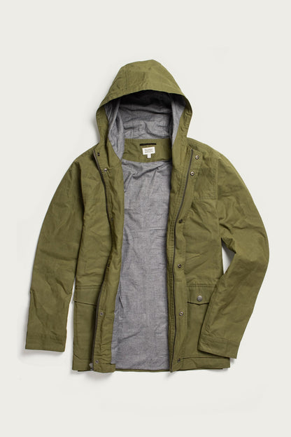 Bridge & Burn Olive Waxed Canvas Marshall Jacket