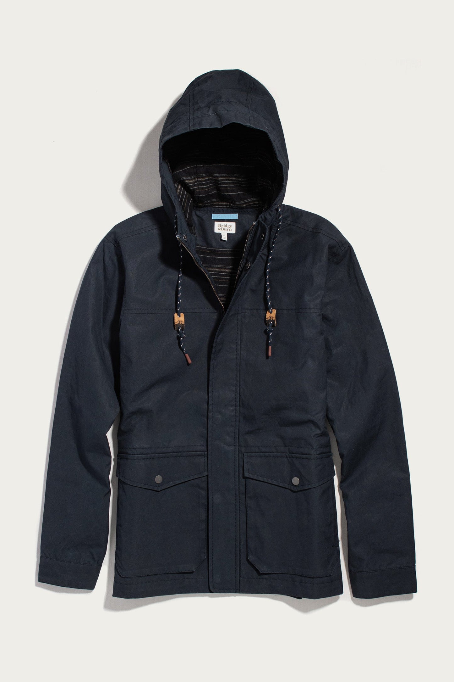 Bridge & Burn Navy Marshall Jacket Waxed Canvas