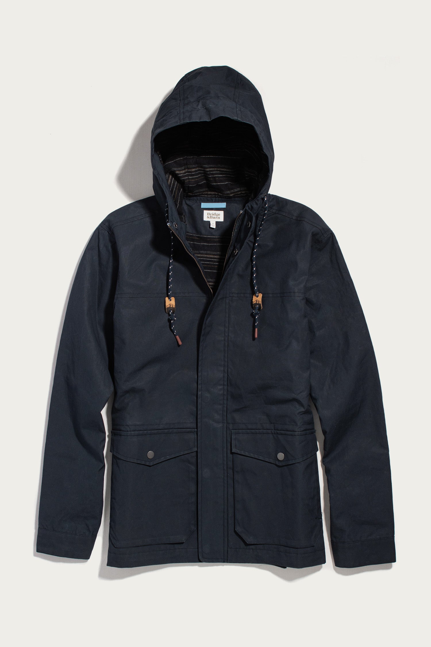 Bridge & Burn Navy Marshall Jacket Waxed Canvas