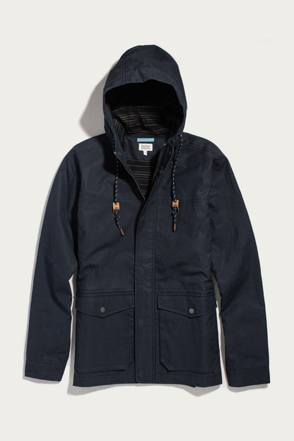 Bridge & Burn Navy Marshall Jacket Waxed Canvas