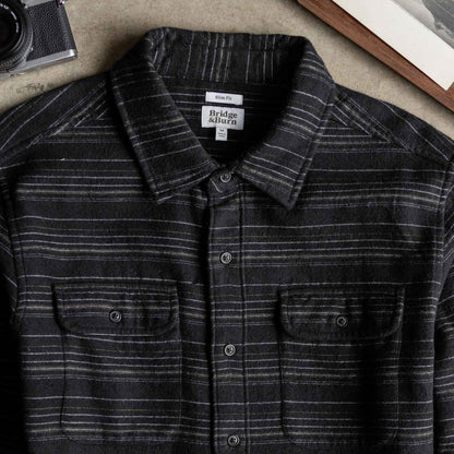 Cole Slim Shirt / Raven Stripe