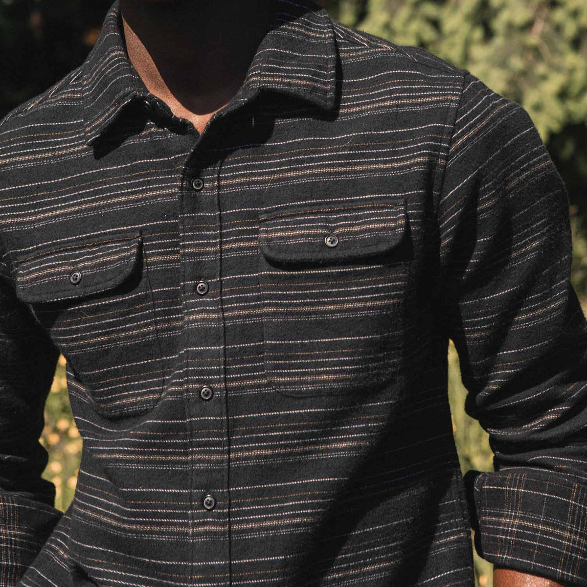 Cole Slim Shirt / Raven Stripe