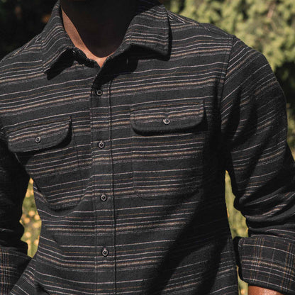 Cole Slim Shirt / Raven Stripe