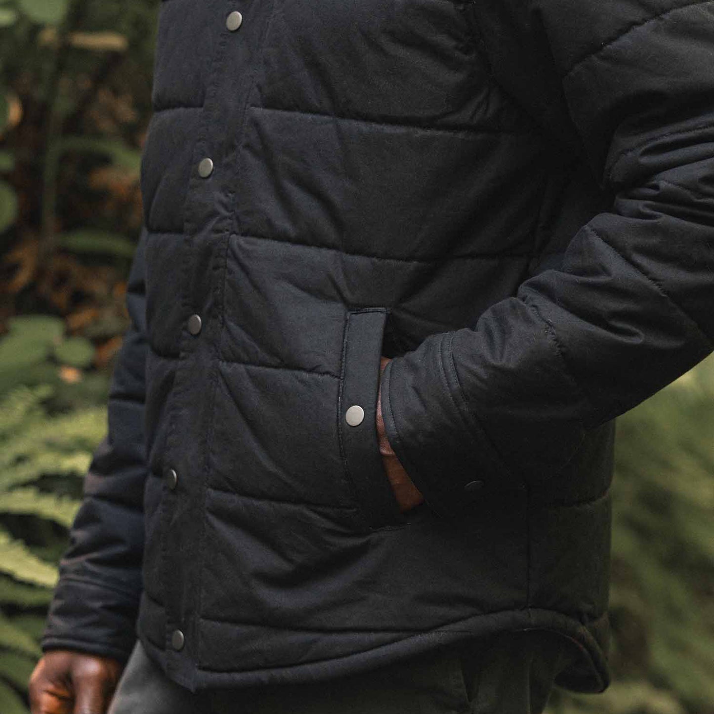Bridge & Burn Holman Quilted Jacket / Black Canvas