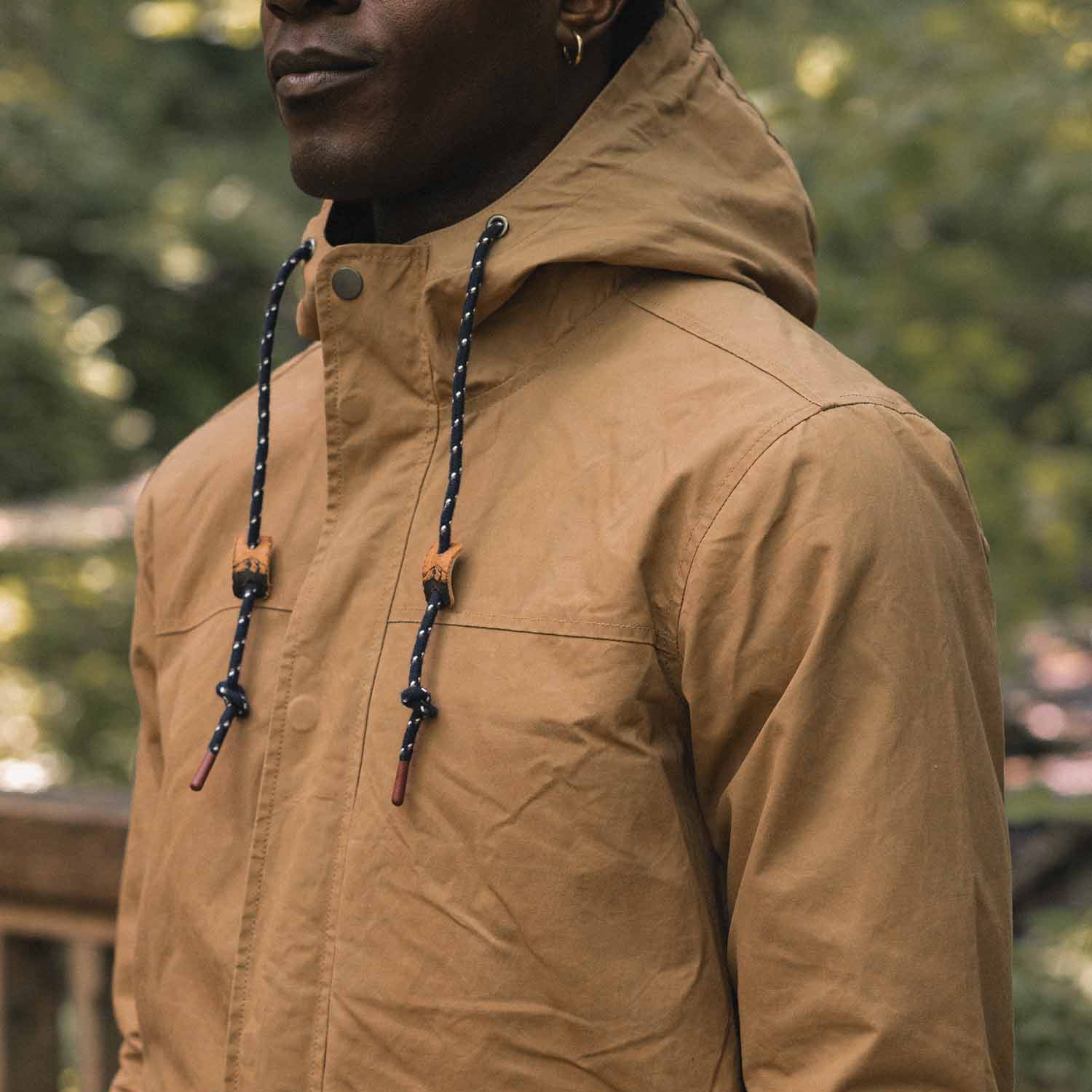 Bridge & Burn Dark Khaki Waxed Canvas Marshall Jacket