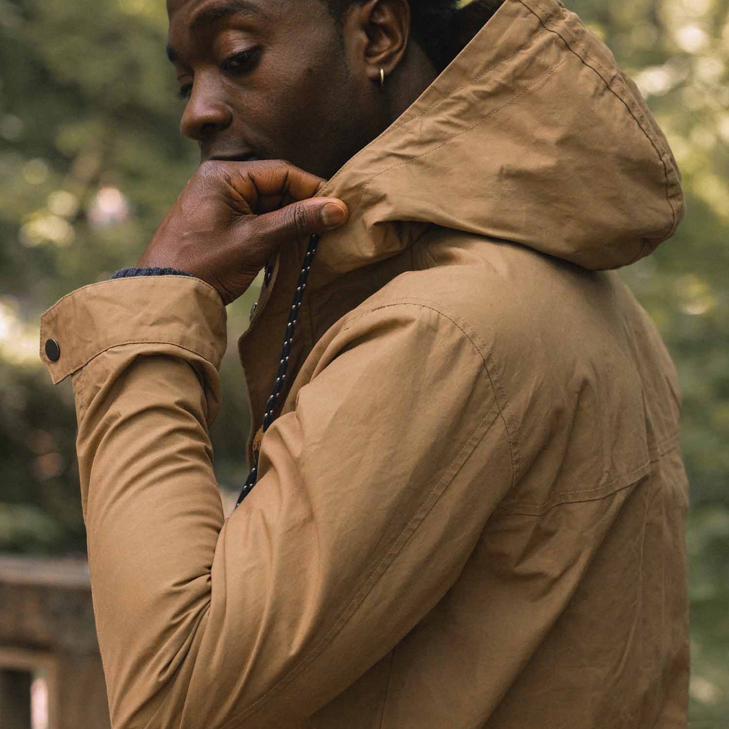 Bridge & Burn Dark Khaki Waxed Canvas Marshall Jacket