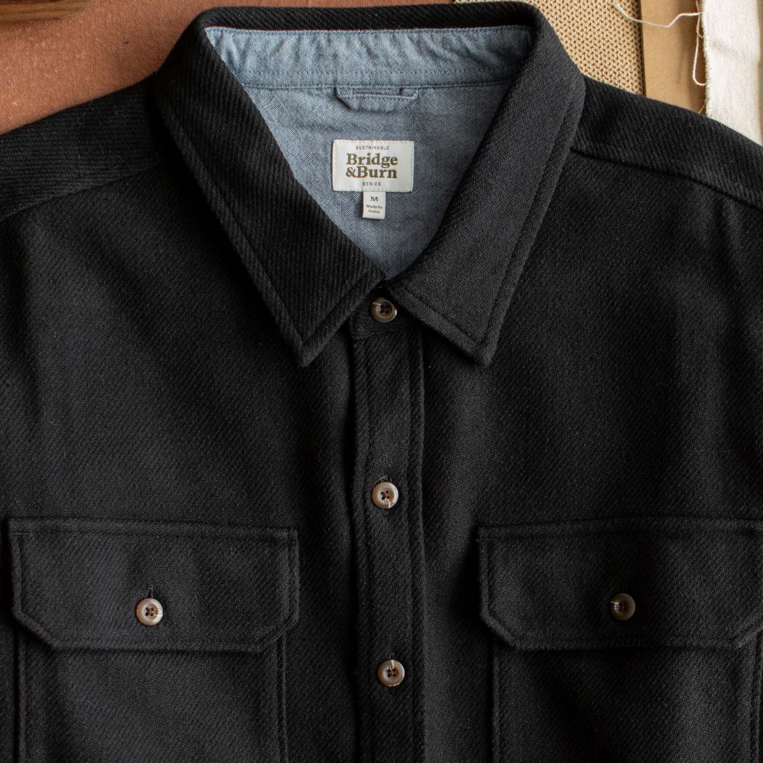 Bridge & Burn Pointer Overshirt / Ink Stone