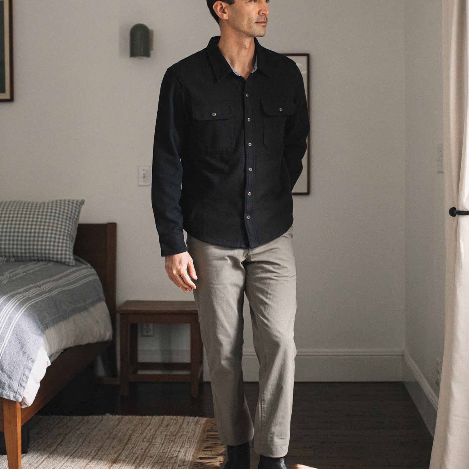 Bridge & Burn Pointer Overshirt / Ink Stone