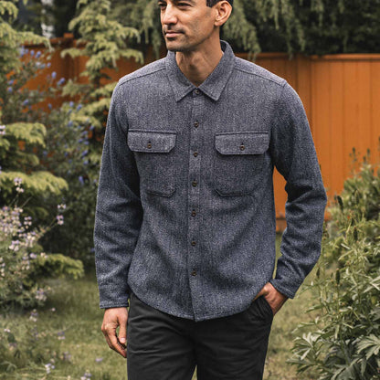 Bridge & Burn Pointer Overshirt / Ocean Marl