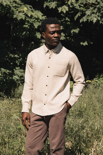 Sutton Slim Shirt / Fawn Flannel