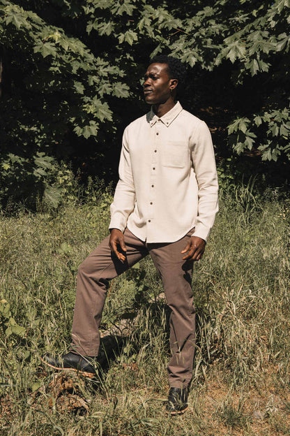 Sutton Slim Shirt / Fawn Flannel