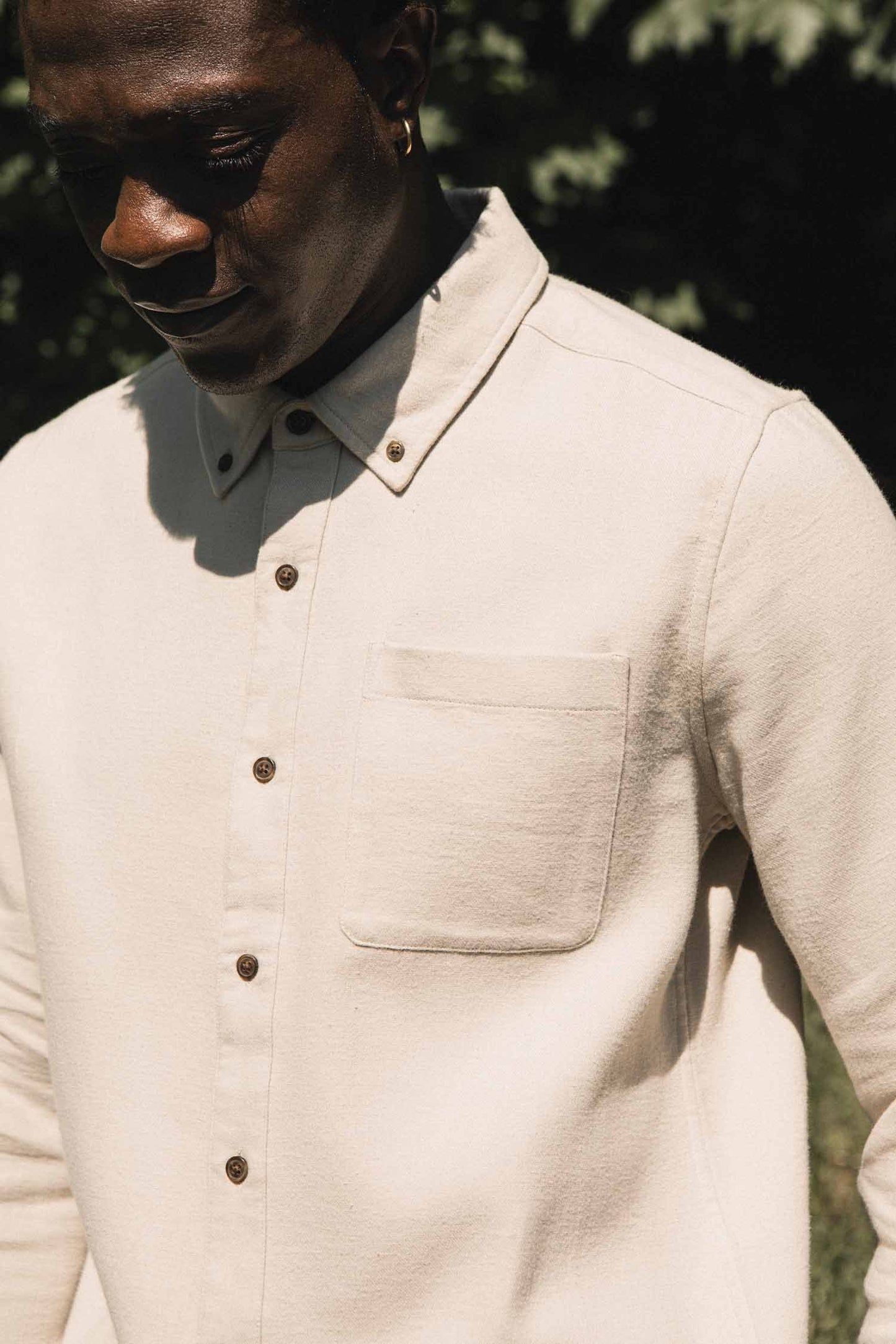 Sutton Slim Shirt / Fawn Flannel