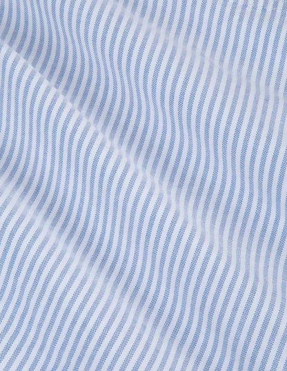 Bridges Oxford Workshirt in Classic Blue Stripe