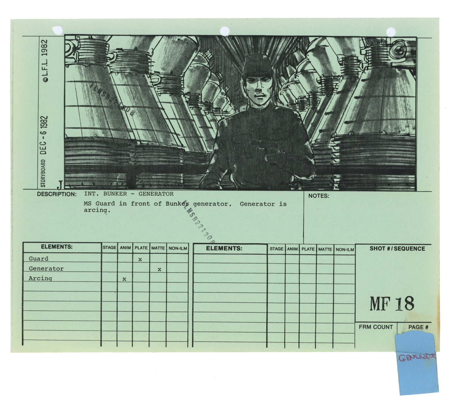 Star Wars: Return of the Jedi - VFX Storyboard: Misc. Forest 18