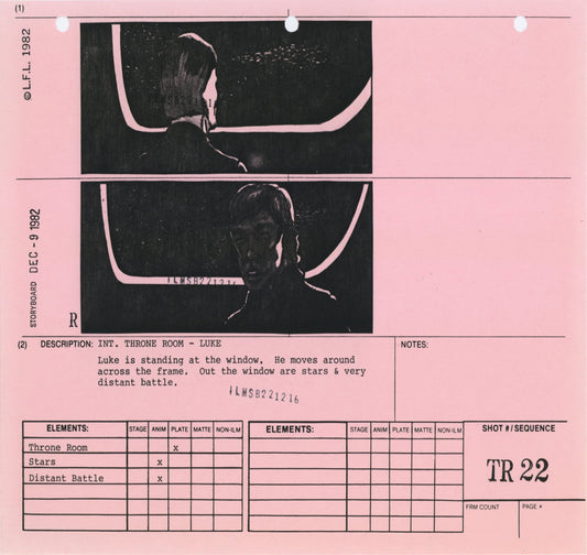 Star Wars: Return of the Jedi - VFX Storyboard: Throne Room 22