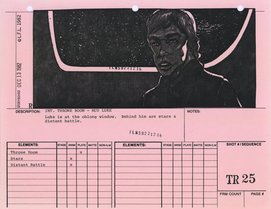 Star Wars: Return of the Jedi - VFX Storyboard: Throne Room 25