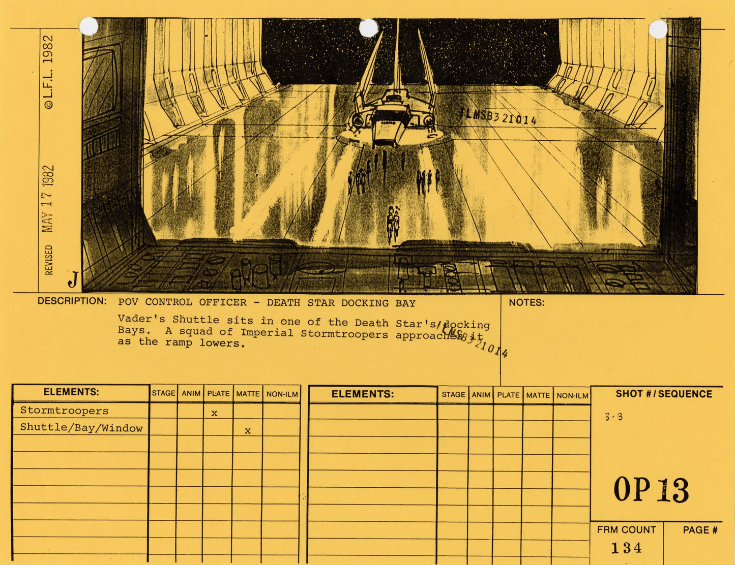 Star Wars: Return of the Jedi - VFX Storyboard: Opening 13