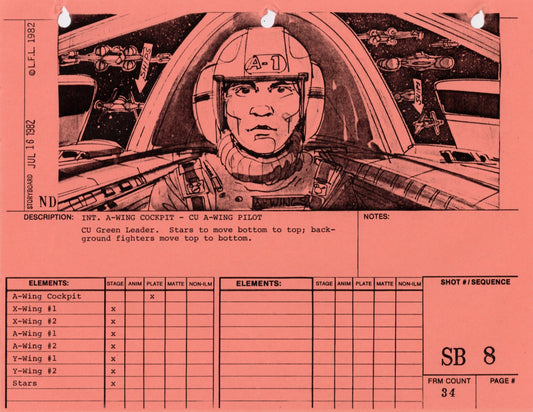 Star Wars: Return of the Jedi - VFX Storyboard: Space Battle 8