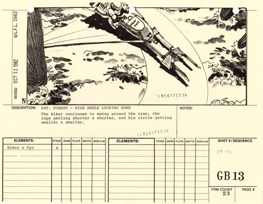Star Wars: Return of the Jedi - VFX Storyboard: Ground Battle 13