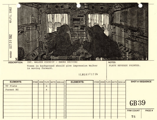 Star Wars: Return of the Jedi - VFX Storyboard: Ground Battle 39