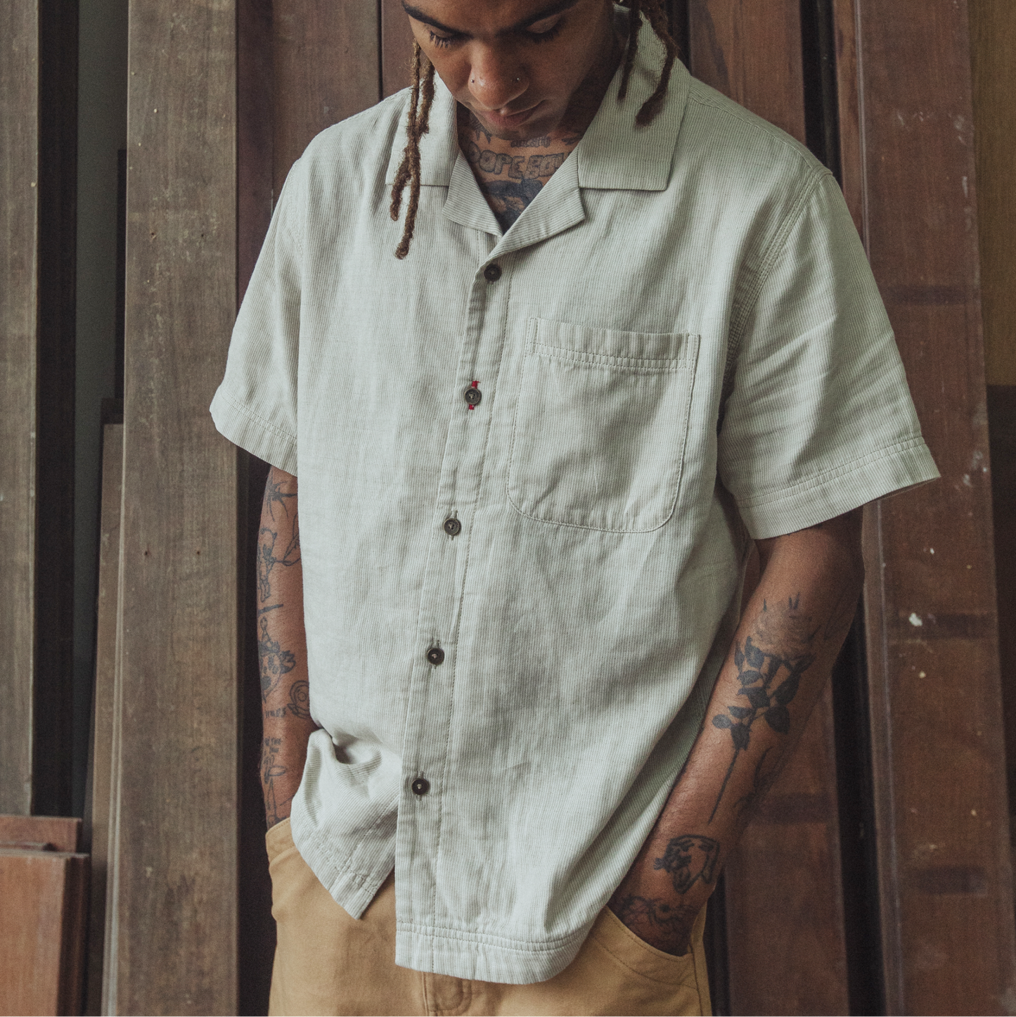 Imperfects Cliffs Camp Collar Shirt