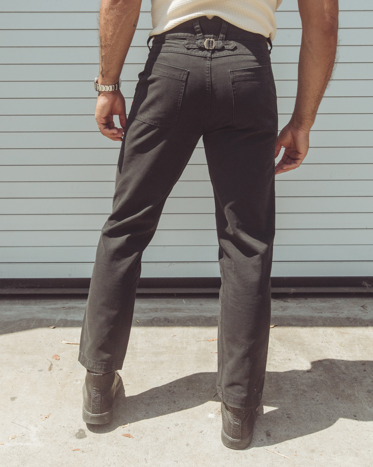 Imperfects Courier Pant Sharp Fit in Craft Canvas