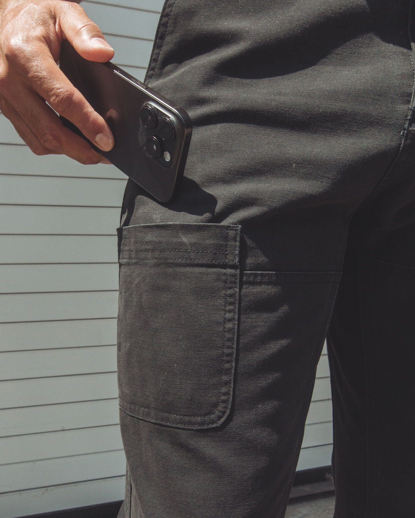Imperfects Courier Pant Sharp Fit in Craft Canvas