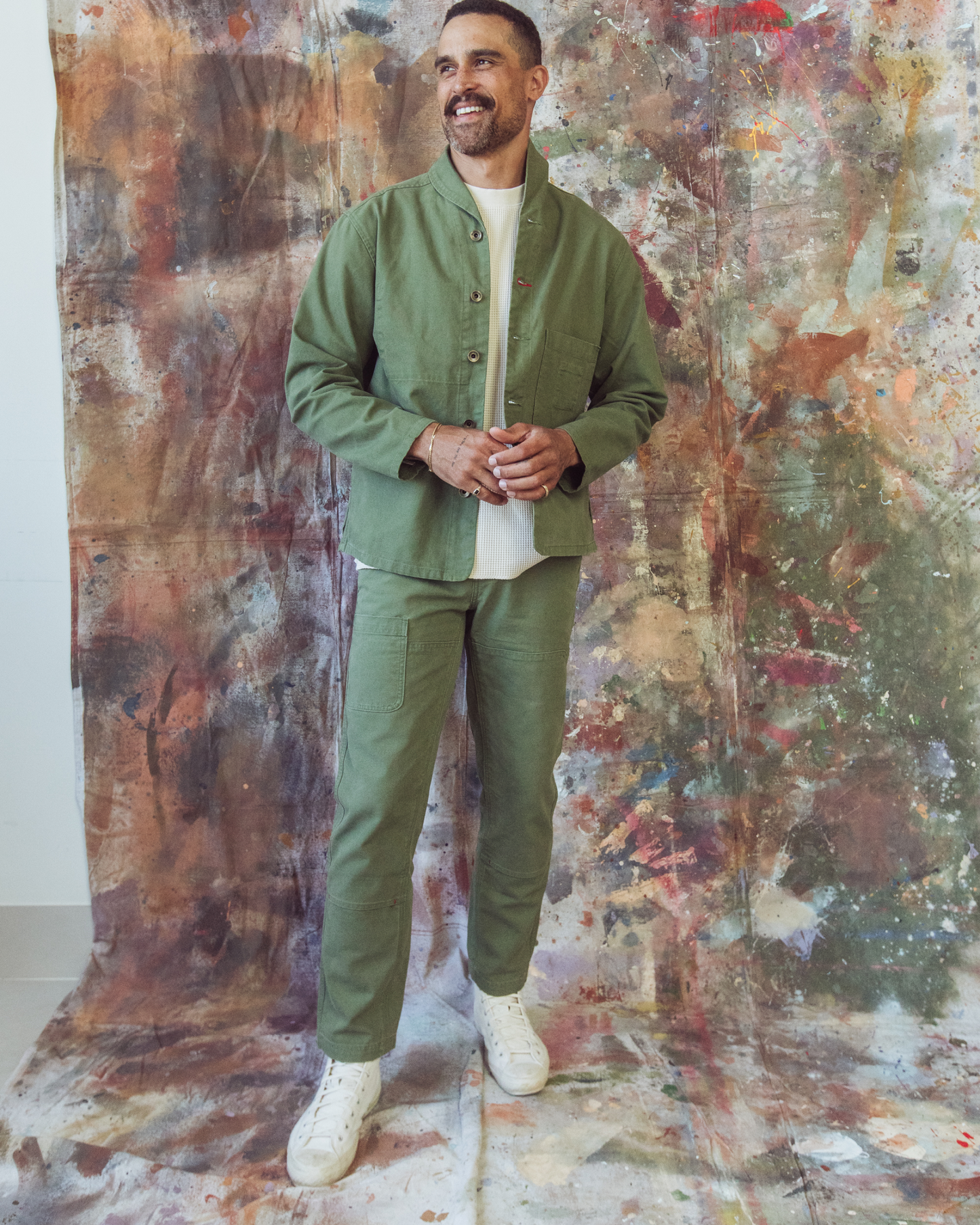 Imperfects Courier Pant Sharp Fit in Craft Canvas