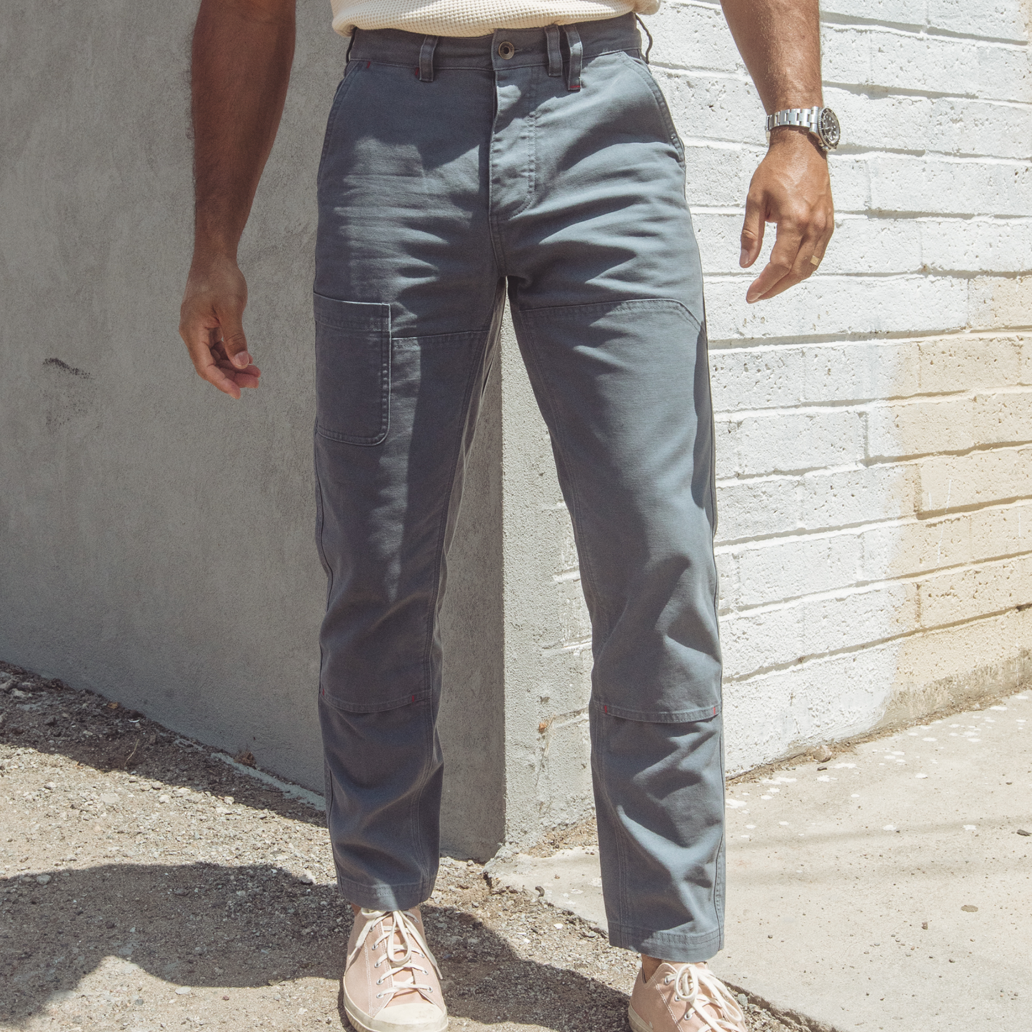 Imperfects Courier Pant Sharp Fit in Craft Canvas
