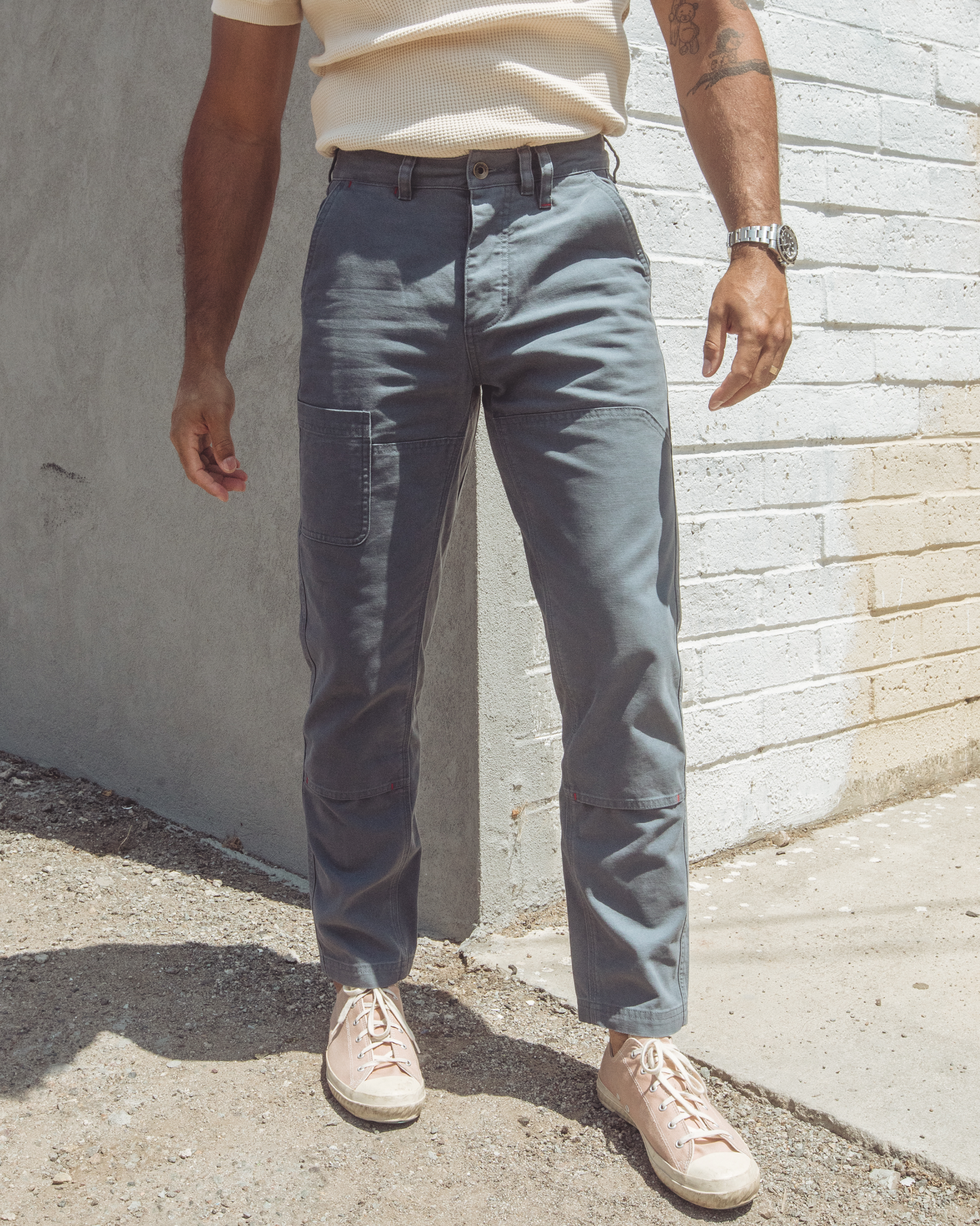 Imperfects Courier Pant Sharp Fit in Craft Canvas
