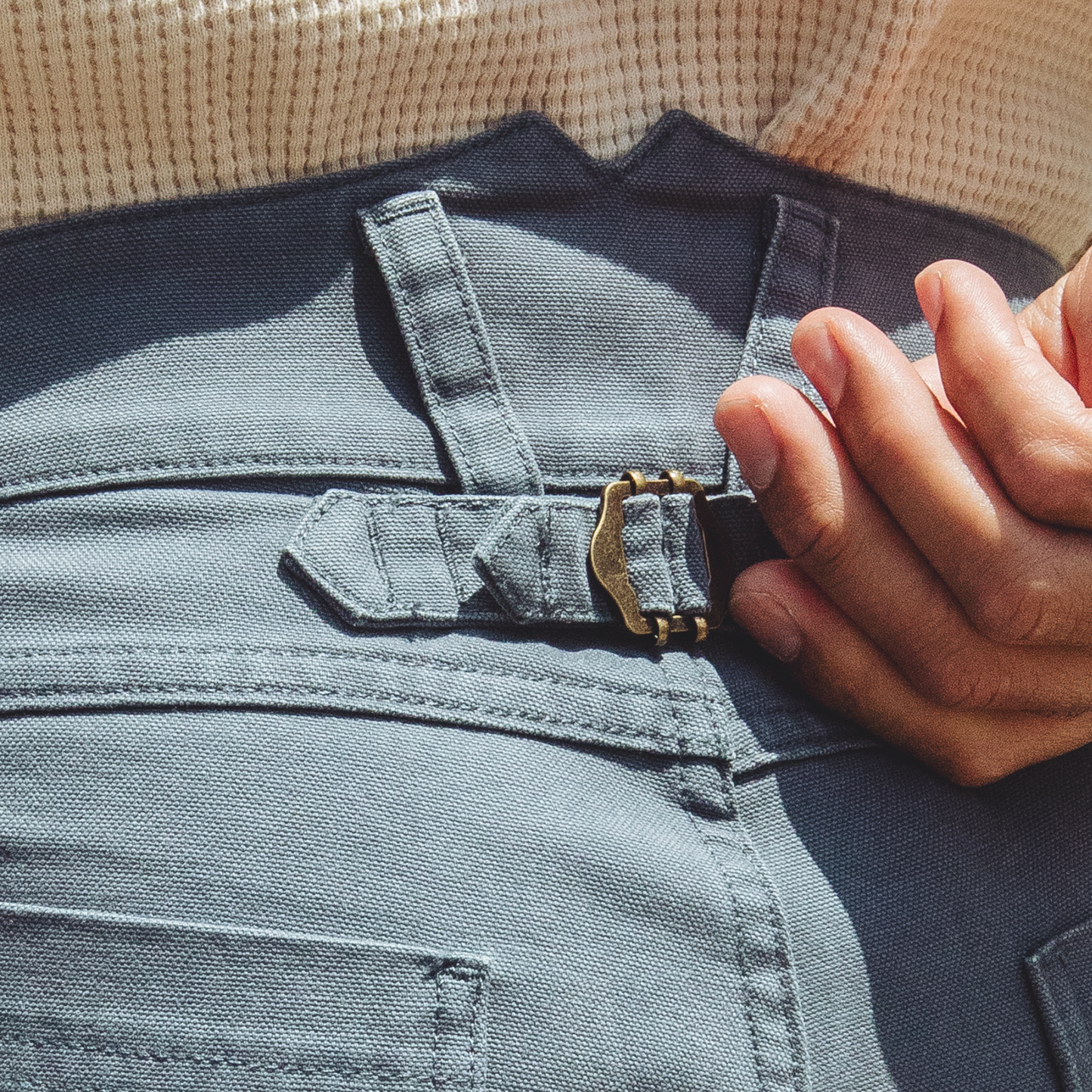 Imperfects Courier Pant Sharp Fit in Craft Canvas