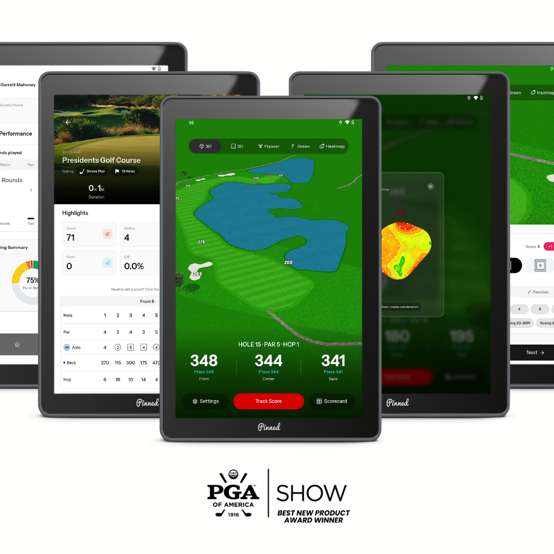 Pinned Golf The Caddie GPS Tablet