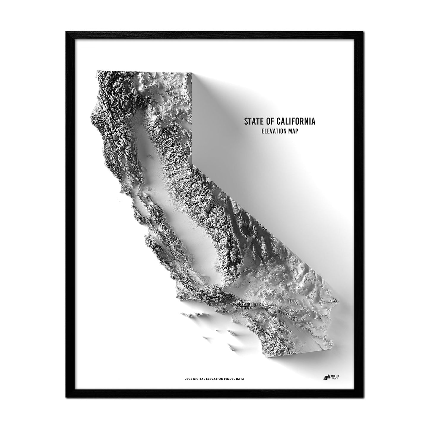 California Elevation Map