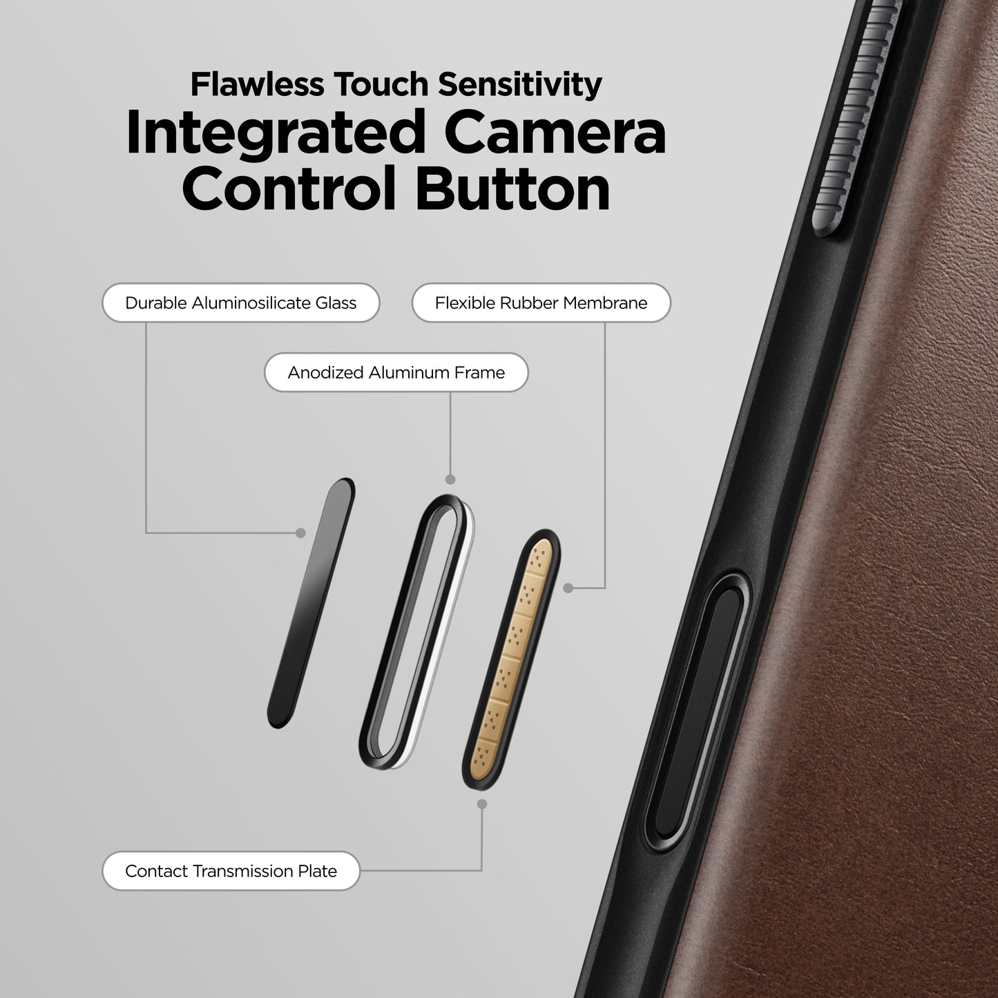 Nomad Brown Horween Modern Leather Case - iPhone 17 Pro Max