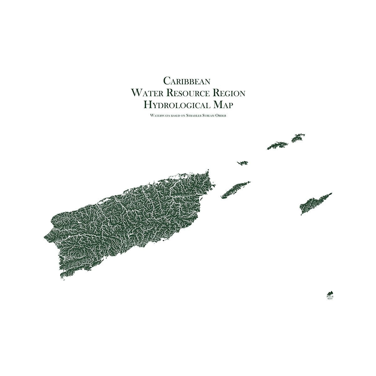 Caribbean Regional Hydrological Map Green