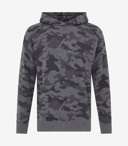 Asher Golf Sero Cashmere Hoodie Charcoal Camo