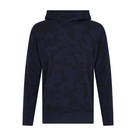 Asher Golf Sero Cashmere Hoodie Navy Camo