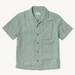 Imperfects Cliffs Camp Collar Shirt - Irish Racing Green Stripe