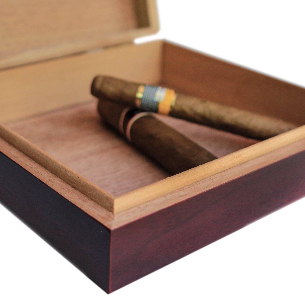 Klaro Desktop Analog Cherry Humidor