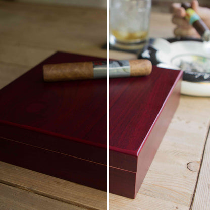 Klaro Desktop Analog Cherry Humidor