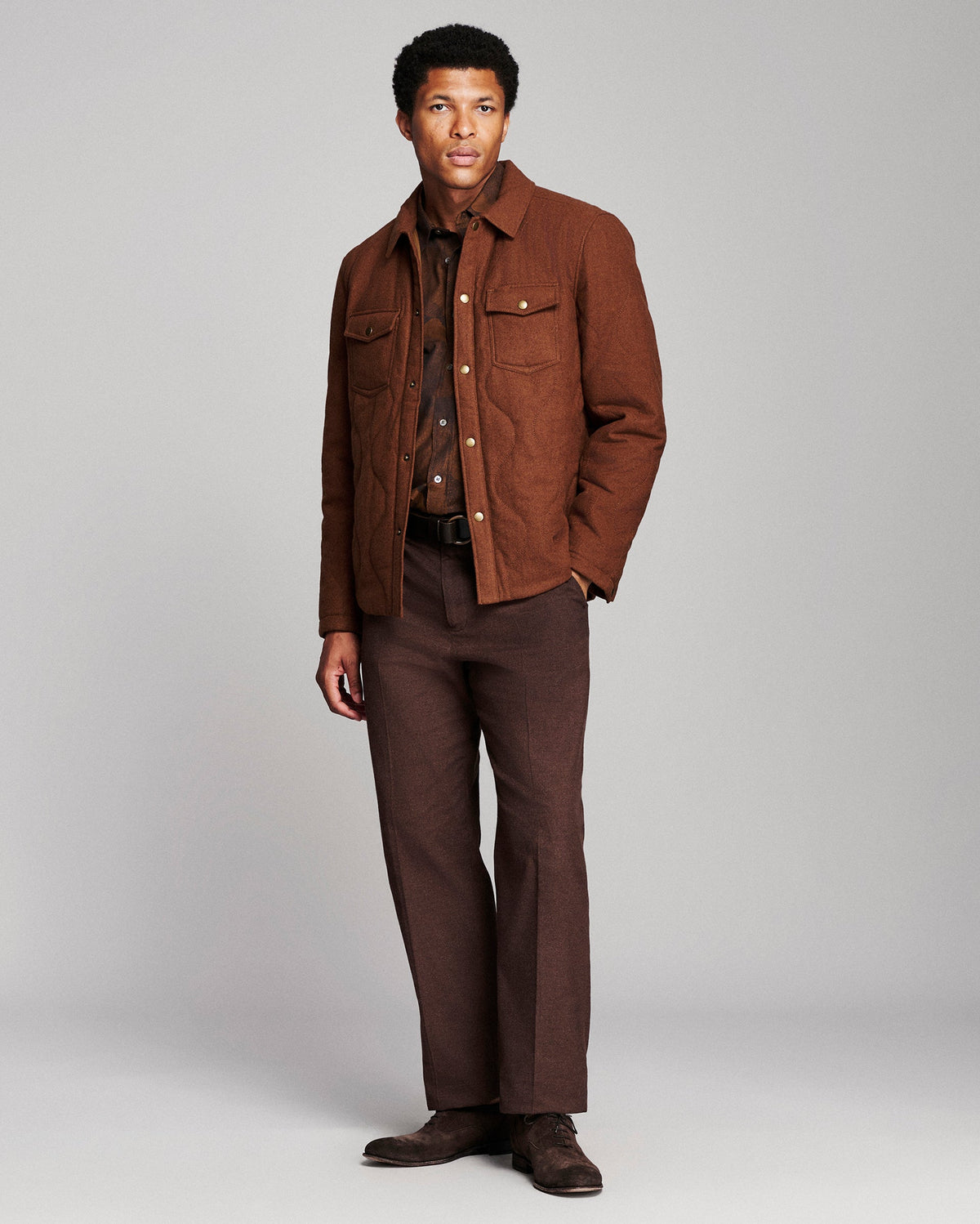 Billy Reid Onion Quilted Theo Shirt Jacket