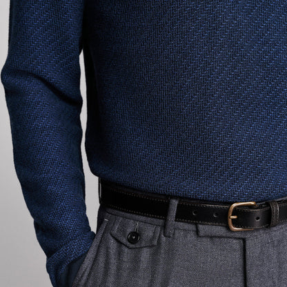 Billy Reid Step Jacquard Sweater Polo