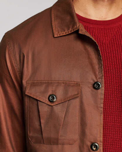 Billy Reid Waxed Herringbone Members Jacket
