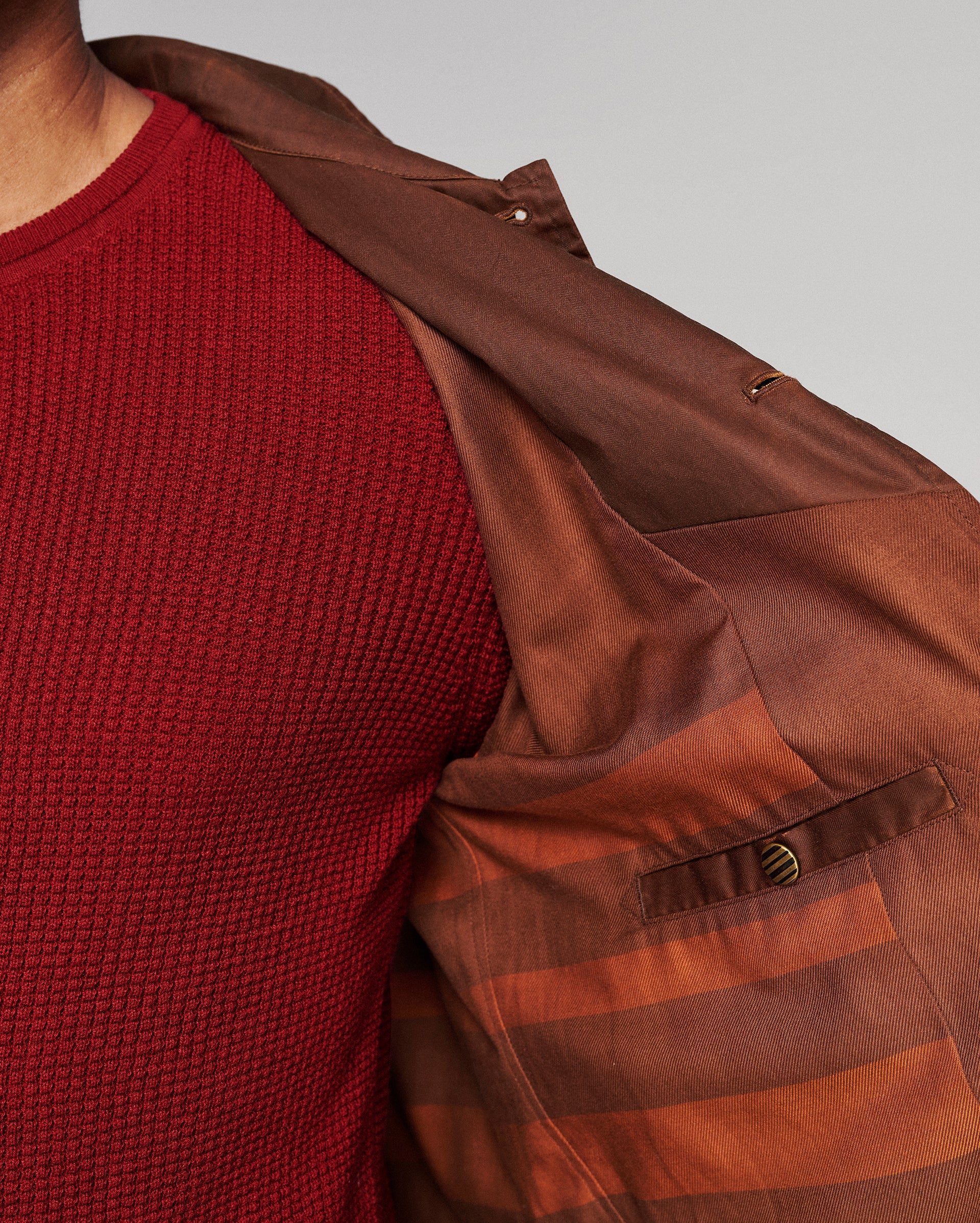 Billy Reid Waxed Herringbone Members Jacket