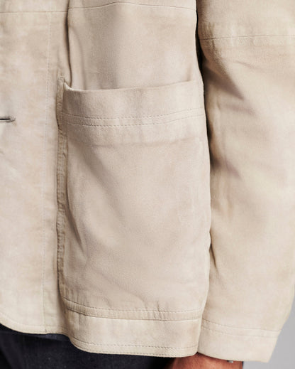 Colbert Waxed Suede Chore Coat