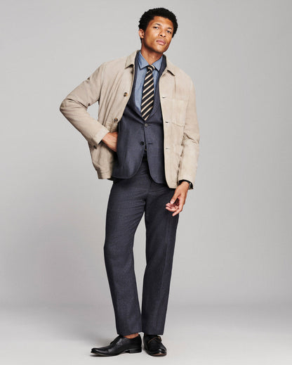 Colbert Waxed Suede Chore Coat
