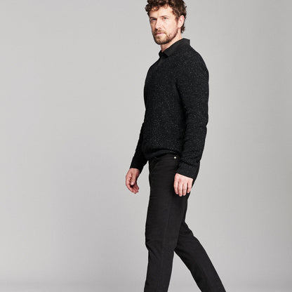 Billy Reid Long Sleeve Herringbone Polo