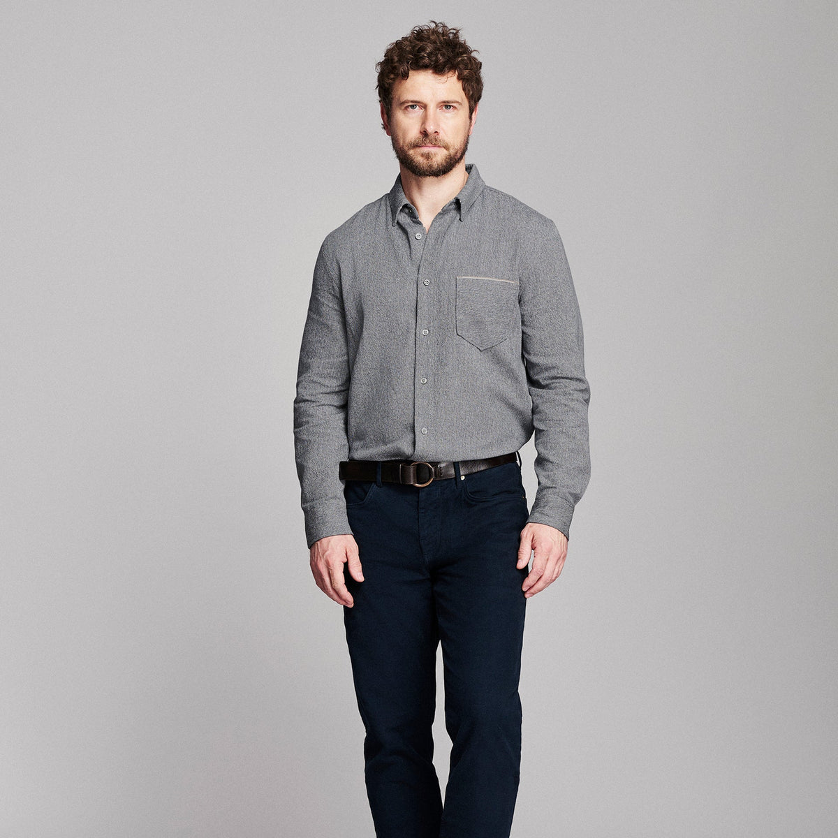 Billy Reid Twisted MSL 1-Pocket Shirt