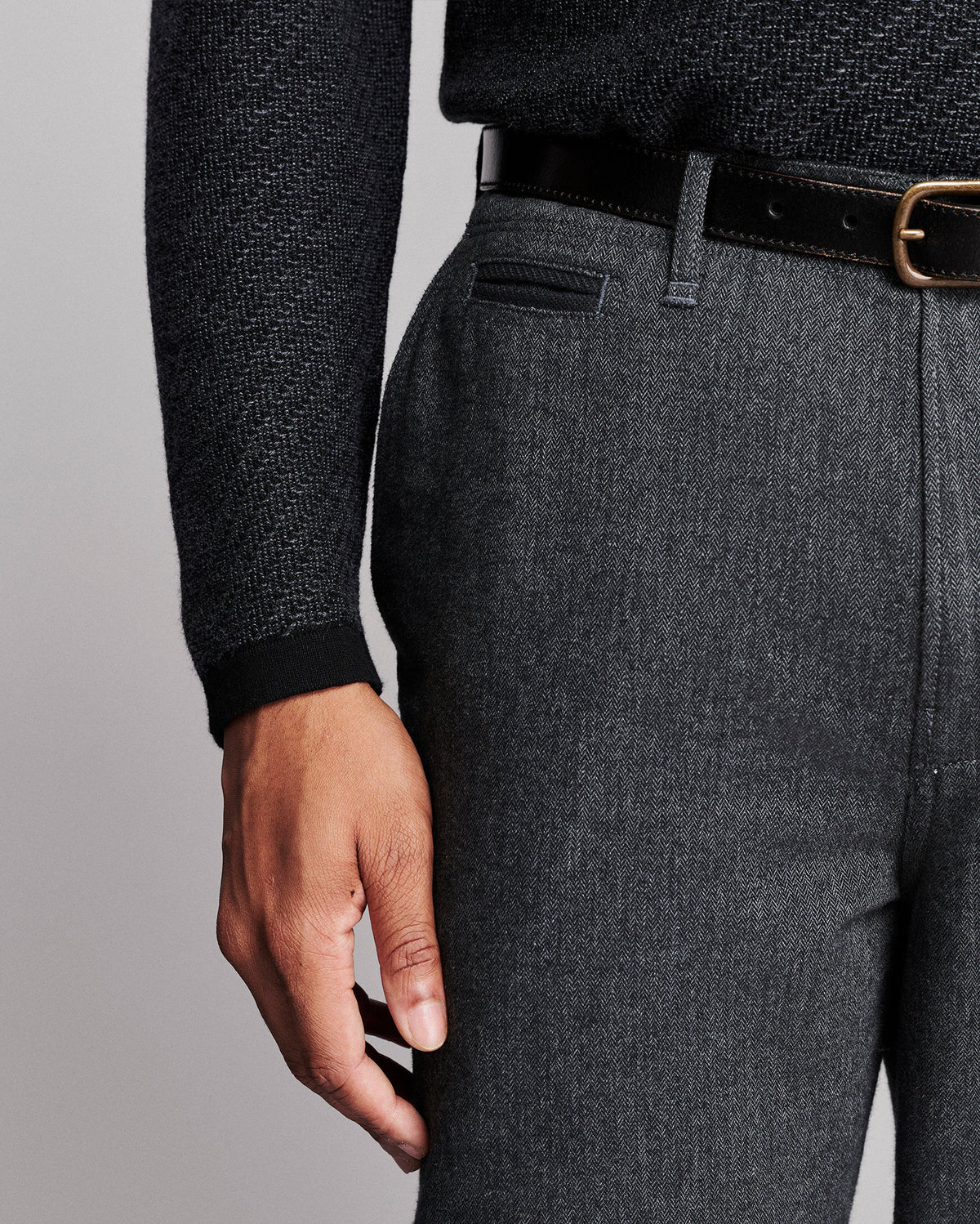 Billy Reid Step Jacquard Sweater Polo